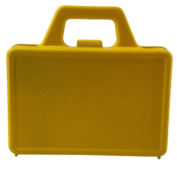 Fisher Price Play Mini Lunch Box Yellow Thermos 1979 ABC 638 Vintage - Picture 2 of 9